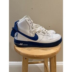 Nike Air Force 1 One High Sheed Rude Awakening 13 AQ4229-100 White Blue Wallace